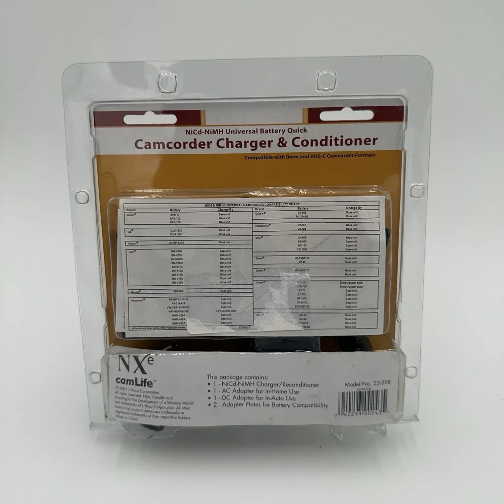 NXE CamLife NiCd-NiMH Universal Battery Camcorder Charger & Conditioner NEW
